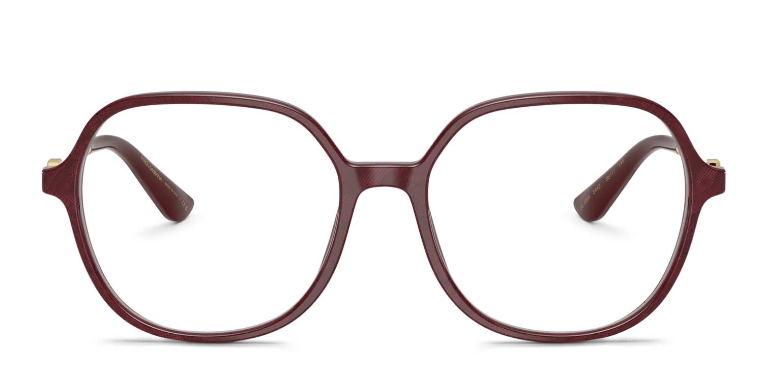 Dolce & Gabbana DG3364 Red glasses - Red - Frontal View