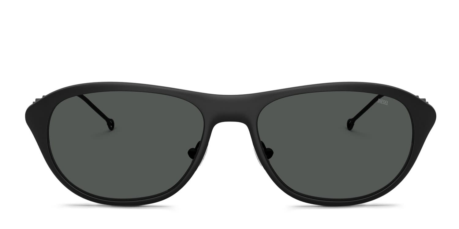 Diesel DL1011 Black, Gray glasses - Black / Gray - Frontal View