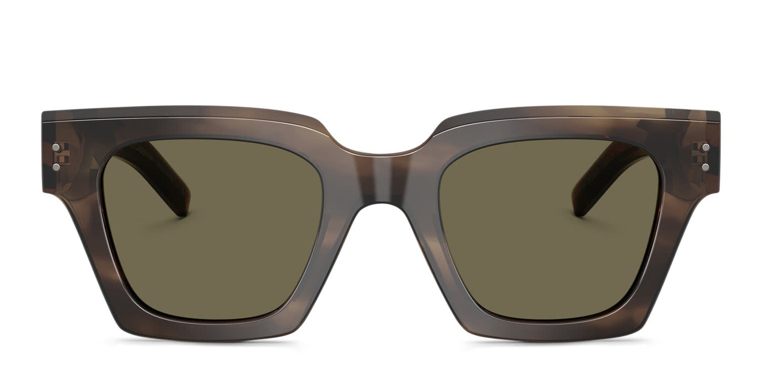 Dolce & Gabbana DG4413 Green, Tortoise, Brown glasses - Green / Tortoise / Brown - Frontal View