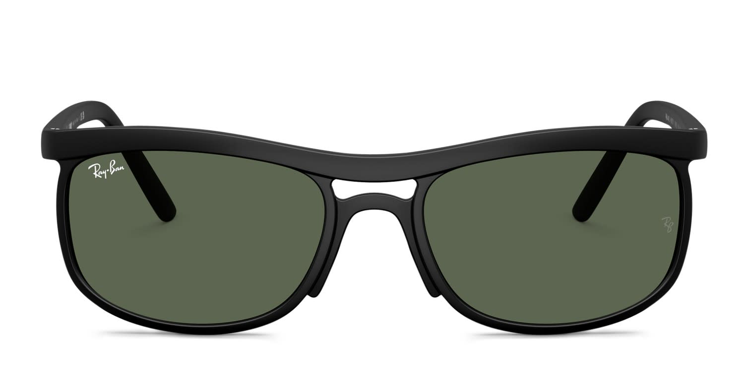 Ray-Ban RB4452 Brown, Black, Green glasses - Brown / Black / Green - Frontal View