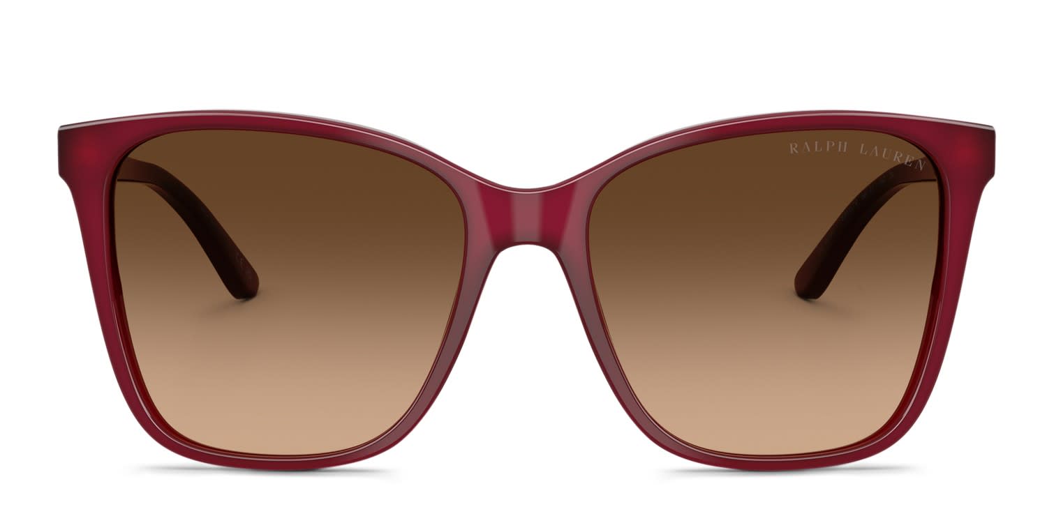 Ralph Lauren RL8201 Red, Brown glasses - Red / Brown - Frontal View