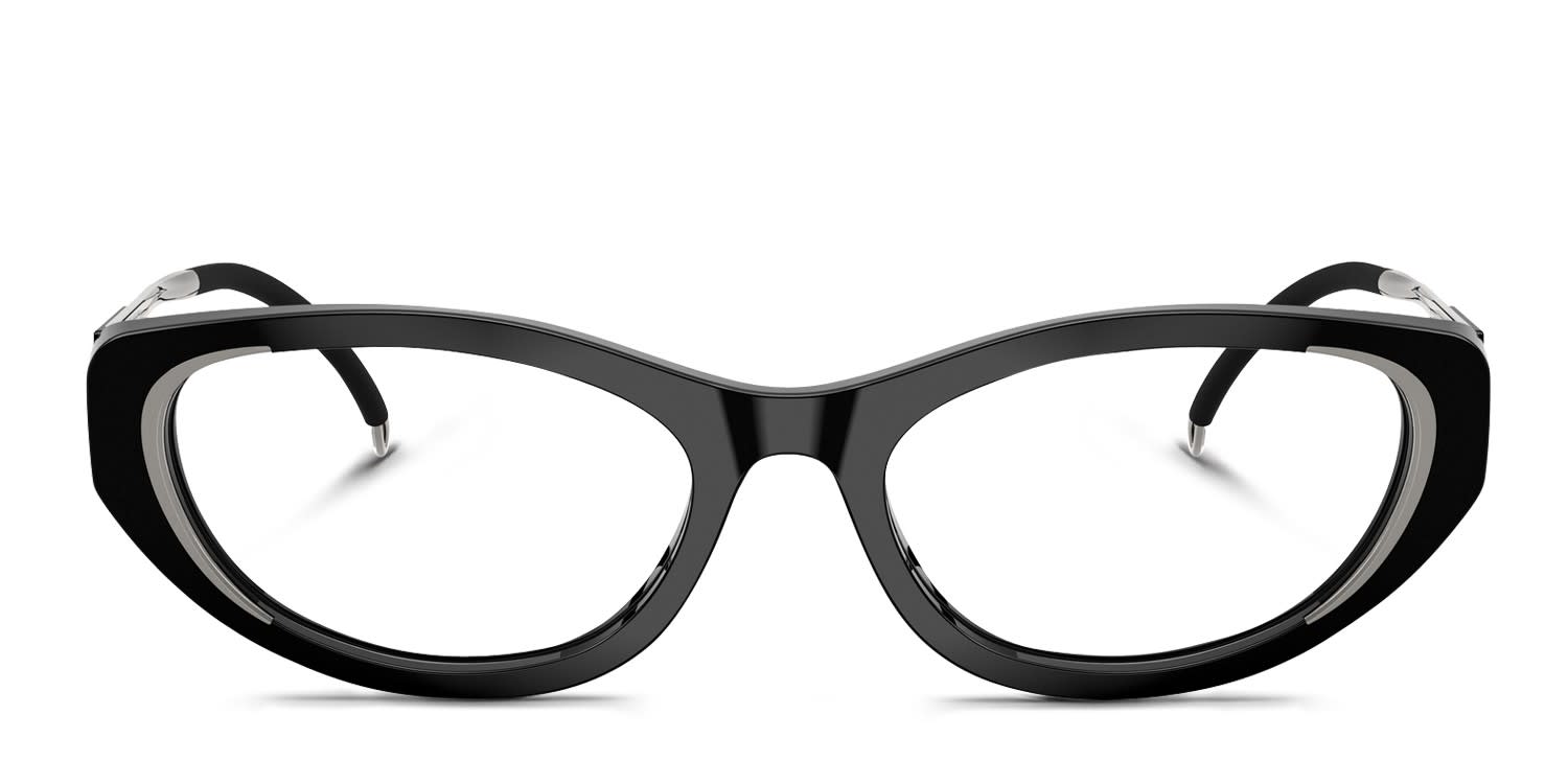Diesel DL4004 Black glasses - Black - Frontal View
