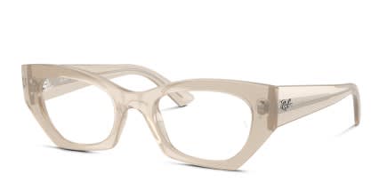 Ray-Ban RX7330 Zena White glasses - White - Angle View