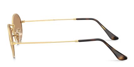 Ray-Ban RB3547 Oval Gold, Brown glasses - Gold / Brown - Side View