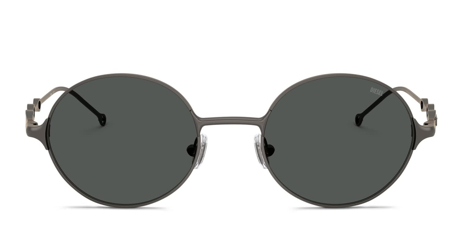 Diesel DL1008 Gunmetal, Gray glasses - Gunmetal / Gray - Frontal View