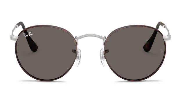 Ray-Ban Round Sunglasses in Gray Frame with Brown Lenses Ray-Ban 2180 Reverse M (52 - 22) with Brown lenses and Grey  main image 3