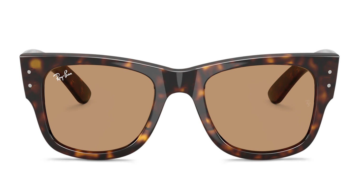Ray-Ban RB0840S Mega Wayfarer Tortoise, Brown glasses - Tortoise / Brown - Frontal View