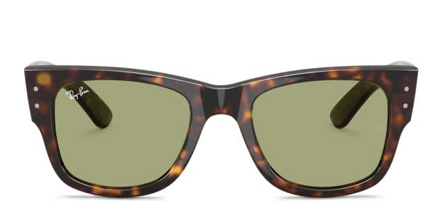 Ray-Ban RB0840S Mega Wayfarer tortoise frame with bottle green