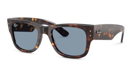 Ray-Ban RB0840S Mega Wayfarer Tortoise, Blue glasses - Tortoise / Blue - Angle View