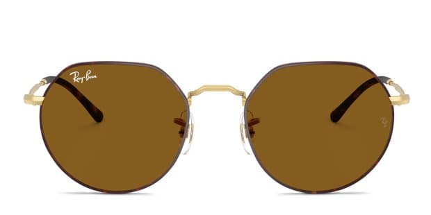 Ray-Ban サングラス ゴールドフレーム JACK 調光レンズ RB3565 Ray-Ban RB3565 Jack tortoise frame with brown lenses. Lenses