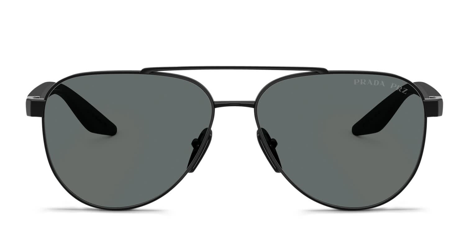 Prada Linea Rossa PSA52S Black, Gray glasses - Black / Gray - Frontal View
