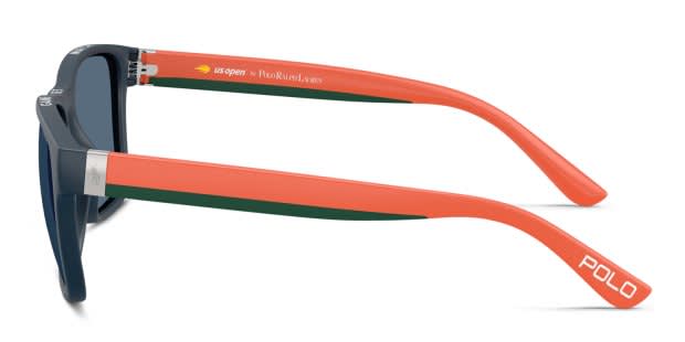 Ralph Lauren sunglasses featuring a black frame with orange-red (burnt orange) RALPH LAUREN RA 4043 240/13 ORANGE GRADIENT AUTHENTIC FRAME  main image 4