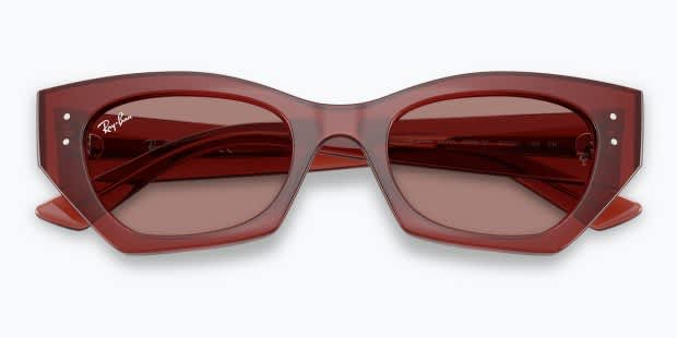 Ray-Ban Red Lens Sunglasses with Brown Case s-l400.jpg main image 3