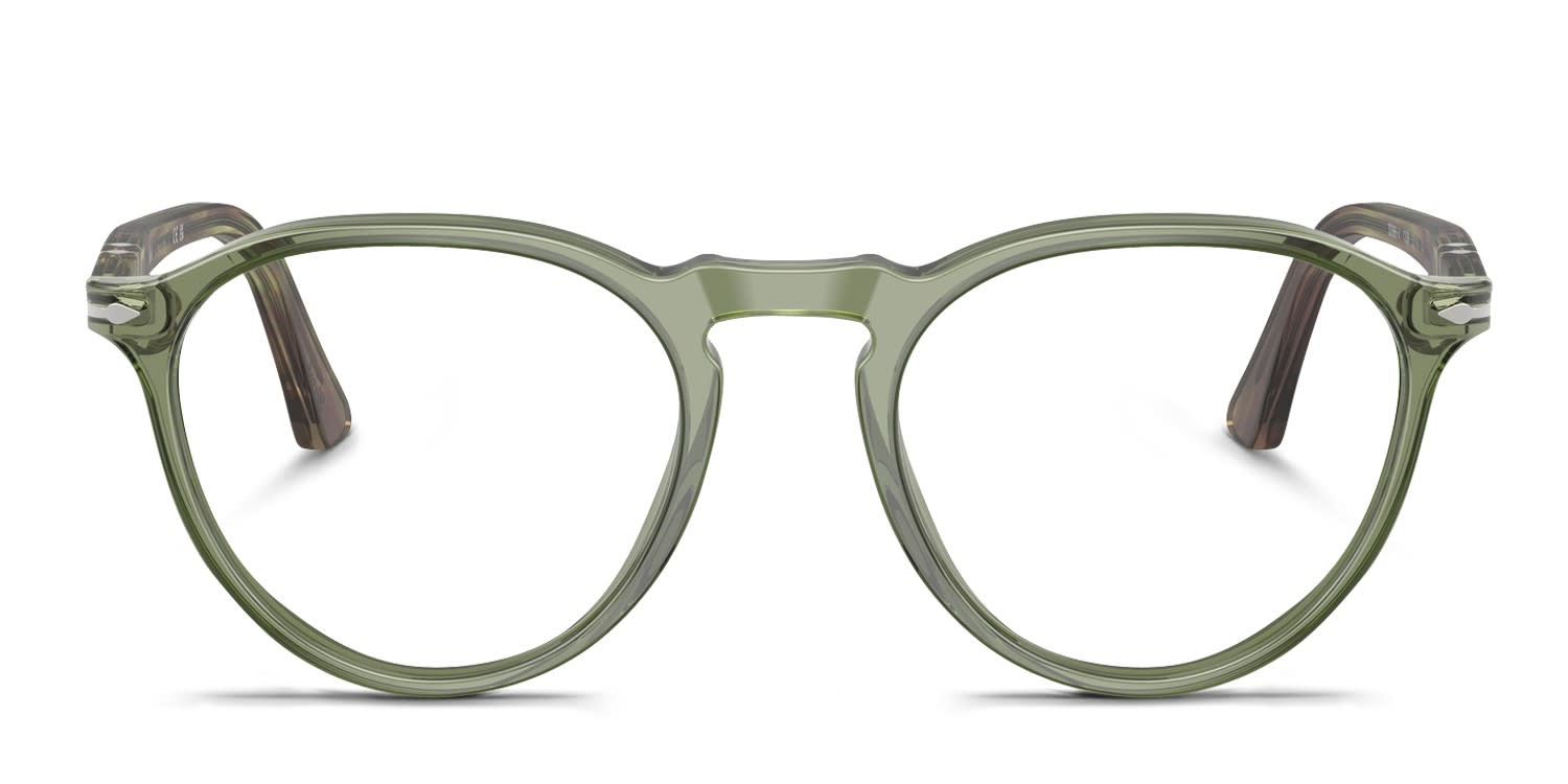 Persol PO3286V Clear, Green glasses - Clear / Green - Frontal View