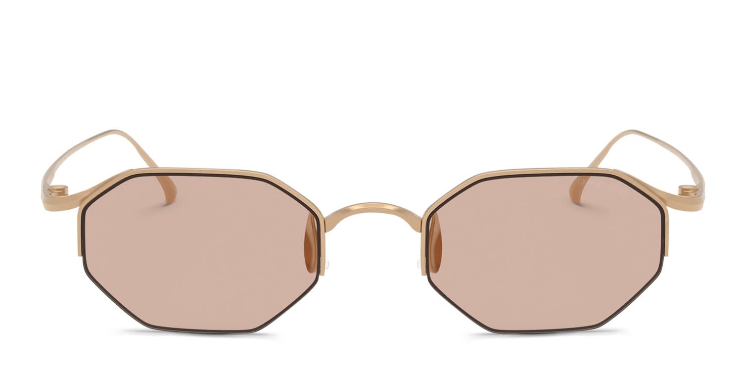 Giorgio Armani AR6171T Gold, Brown glasses - Gold / Brown - Frontal View