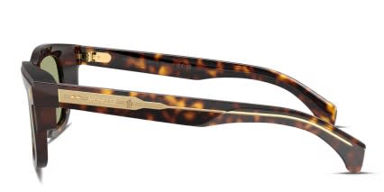 Moncler ME6004 Brown, Tortoise glasses - Brown / Tortoise / Green - Side View