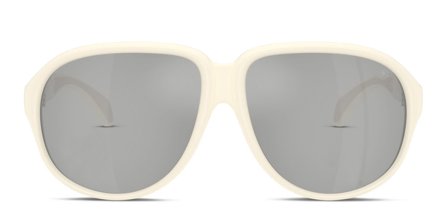 Moncler ME8001 Beige glasses - Beige / Silver - Frontal View