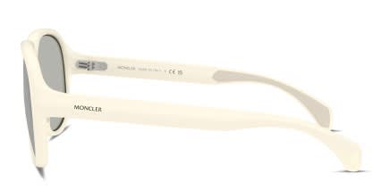 Moncler ME8001 Beige glasses - Beige / Silver - Side View