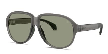 Moncler ME8001 Clear, Gray glasses - Clear / Gray / Green - Angle View