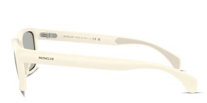 Moncler ME8002 Beige glasses - Beige / Silver - Side View