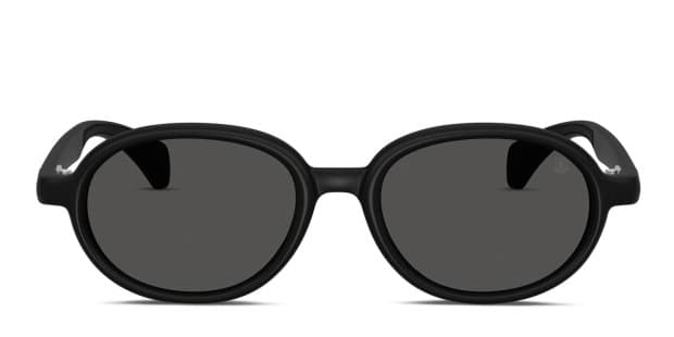 Moncler ME8006 black frame with dark grey lenses. Lenses provide