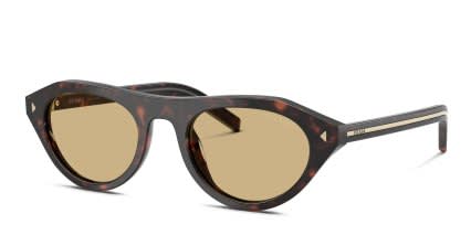 Prada PRB15S Tortoise, Brown glasses - Tortoise / Brown - Angle View
