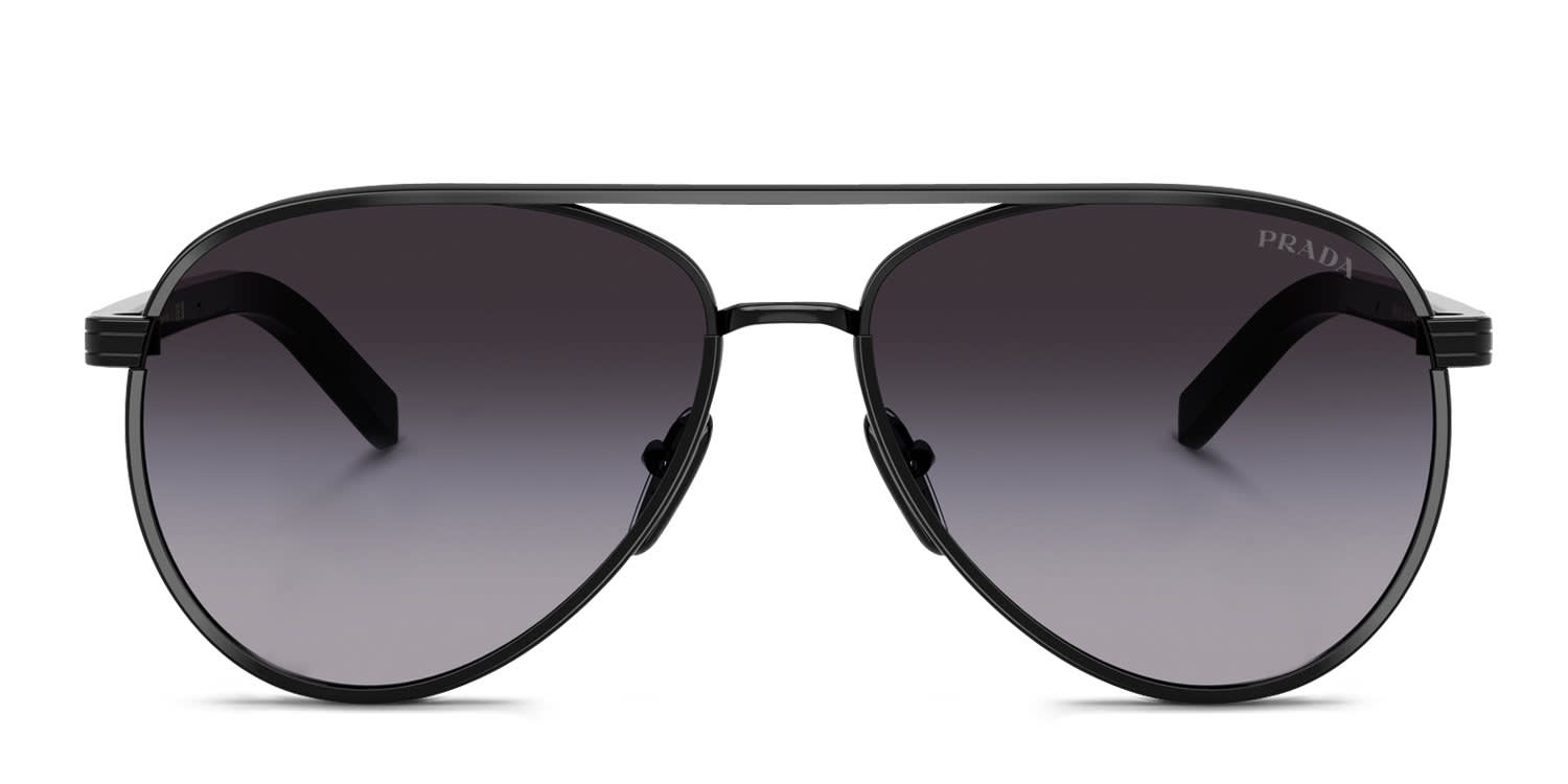 Prada PRB57S Black, Gray glasses - Black / Gray - Frontal View