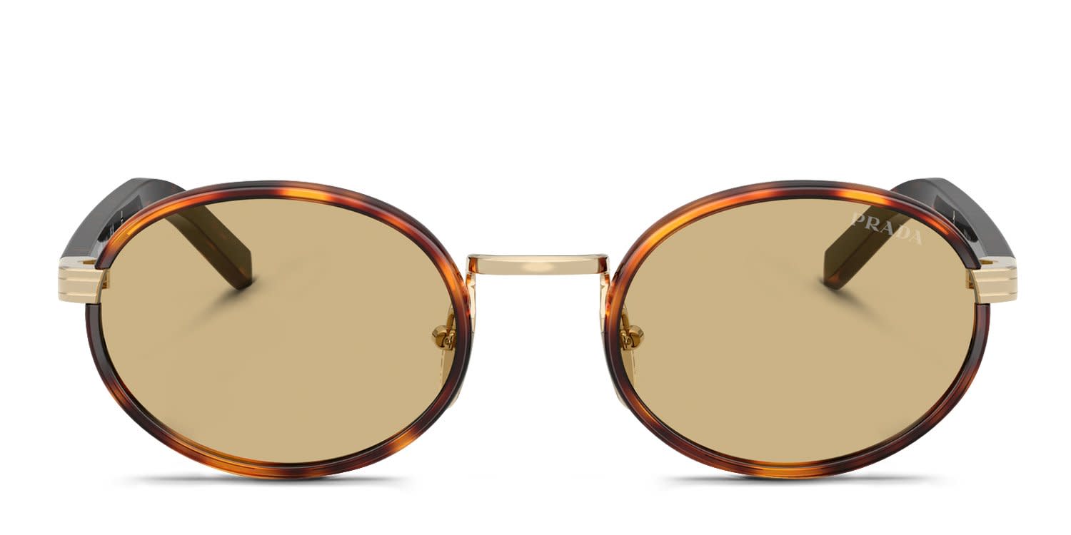 Prada PRB56S Tortoise, Yellow glasses - Tortoise / Yellow - Frontal View