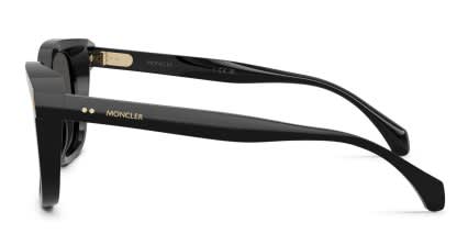 Moncler ME6018 Valaire Black, Gray glasses - Black / Gray - Side View