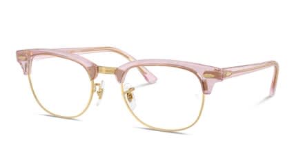 Ray-Ban RX5154 Clubmaster Change Purple, Gold glasses - Purple / Gold - Angle View