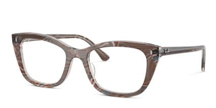Ray-Ban RX5433 Change Gray glasses - Gray - Angle View