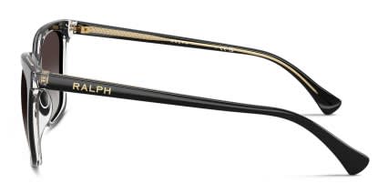 Ralph Lauren RA5343U Black, Clear, Gray glasses - Black / Clear / Gray - Side View