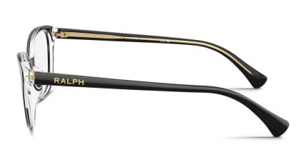 Ralph Lauren RA7186U Black, Clear glasses - Black / Clear - Side View
