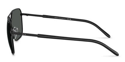 Armani Exchange AX2057S Black, Gray glasses - Black / Gray - Side View