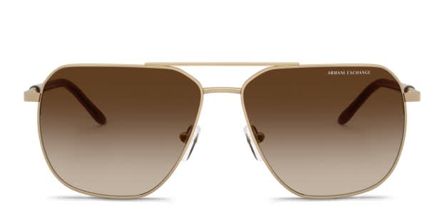 Armani Exchange 本革ブラウンジャケット Armani Exchange AX2057S gold frame with brown gradient lenses