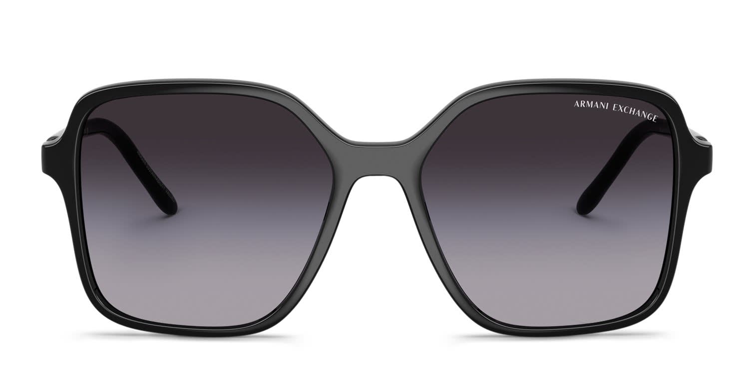 Armani Exchange AX4163S Black, Gray glasses - Black / Gray - Frontal View
