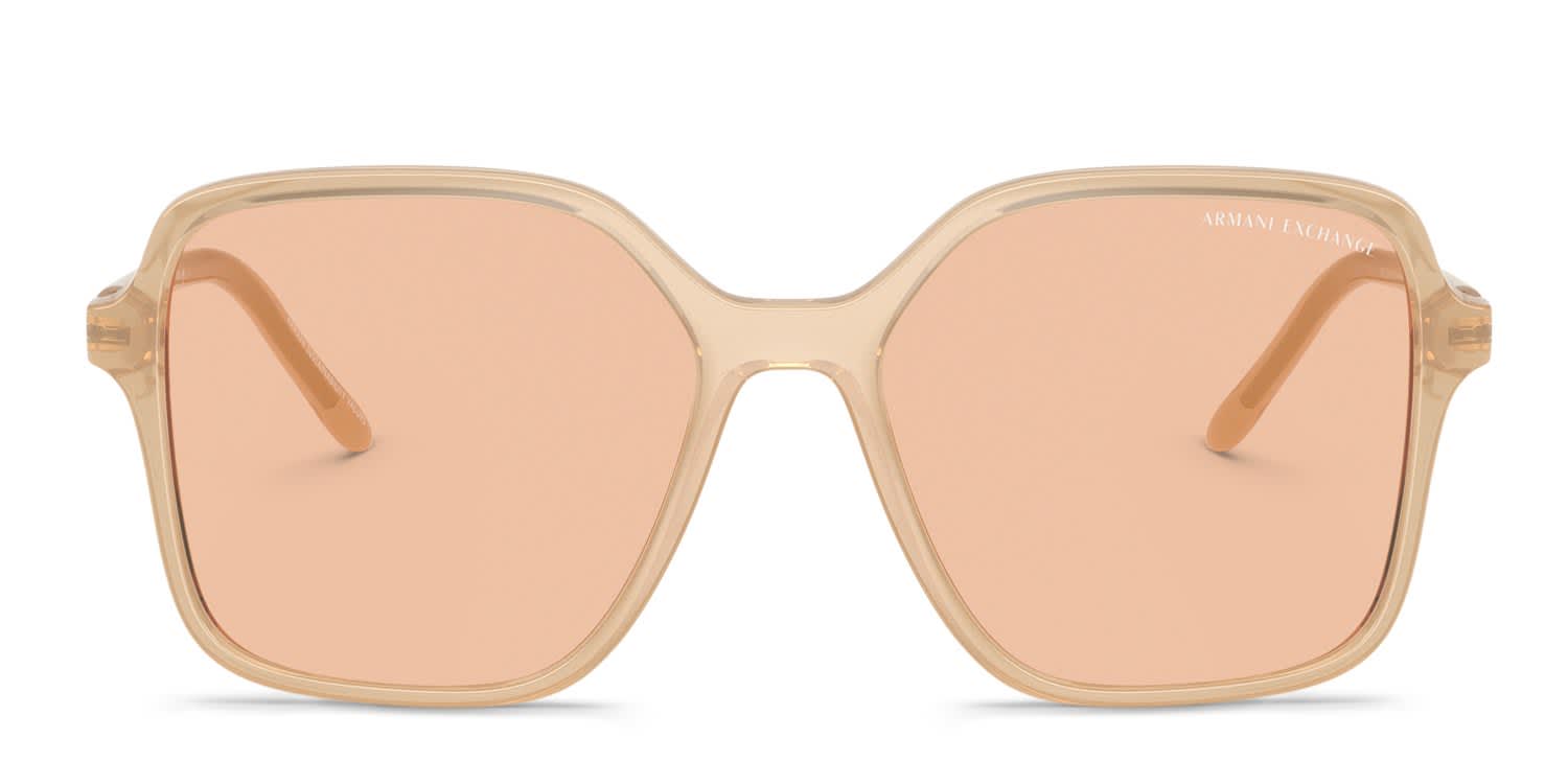 Armani Exchange AX4163S Beige, Brown glasses - Beige / Brown - Frontal View