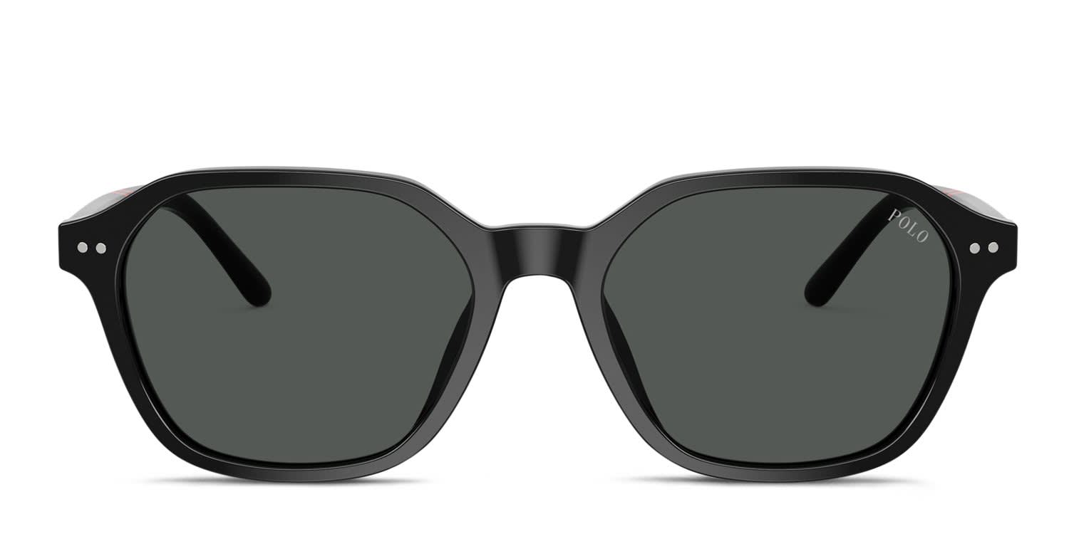 Polo Ralph Lauren PH4234U Black, Gray glasses - Black / Gray - Frontal View