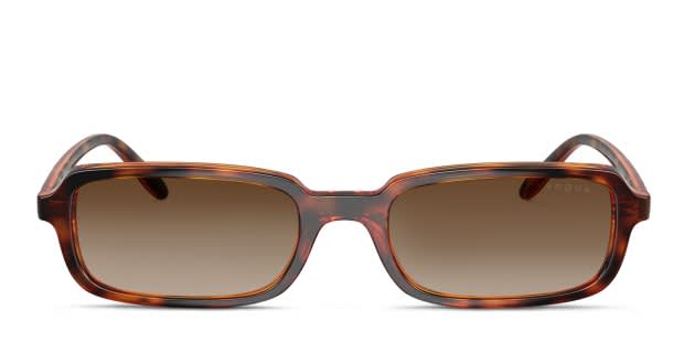 Vogue VO5666S tortoise frame with gradient brown lenses. Lenses