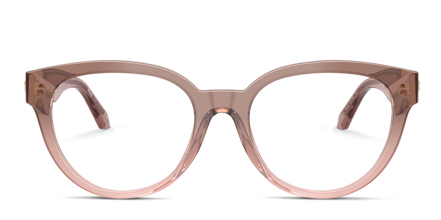 ミシレルトⅡ 専用ガラスワゴン Versace VE3384 brown , pink frame