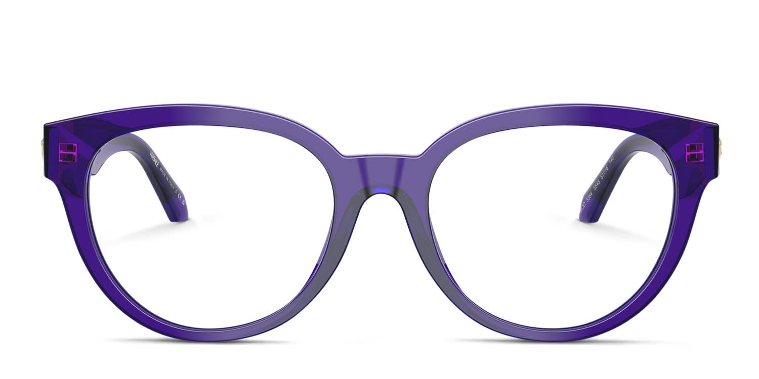 Versace Women\'s Purple Eyeglasses! Versace VE3329B Eyeglasses | LensCrafters main image 3