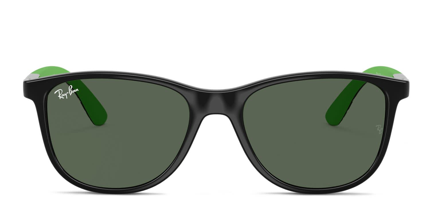 Ray-Ban Disney- Toy Story RJ9077S Kids Black, Green glasses - Black / Green - Frontal View