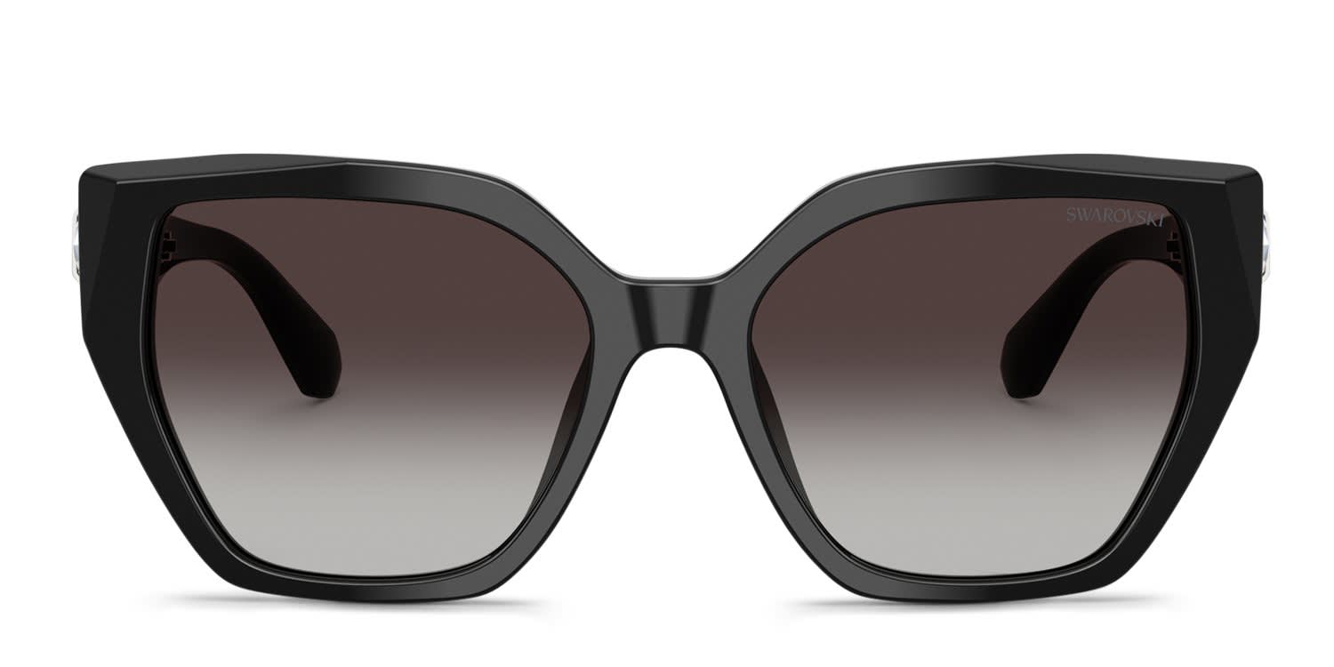 Swarovski SK6044U Black, Gray glasses - Black / Gray - Frontal View