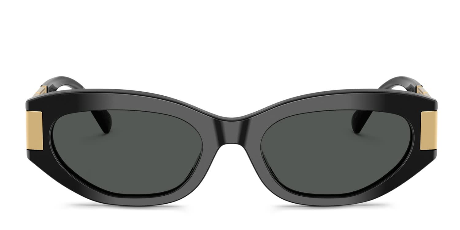 Swarovski SK6042 black frame with dark grey lenses. Lenses provide