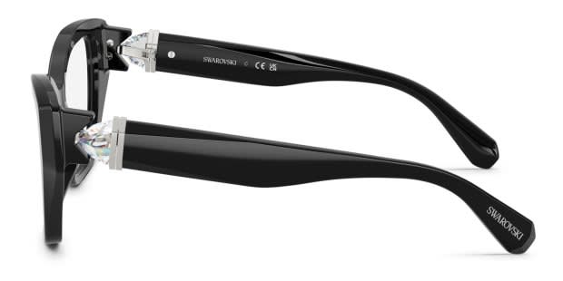 Swarovski SK305 Crystal Embellished Black Gradient Sunglasses w/ Case and Cloth Swarovski SK6032 S (55 - 17) with Grey lenses and Black  main image 4
