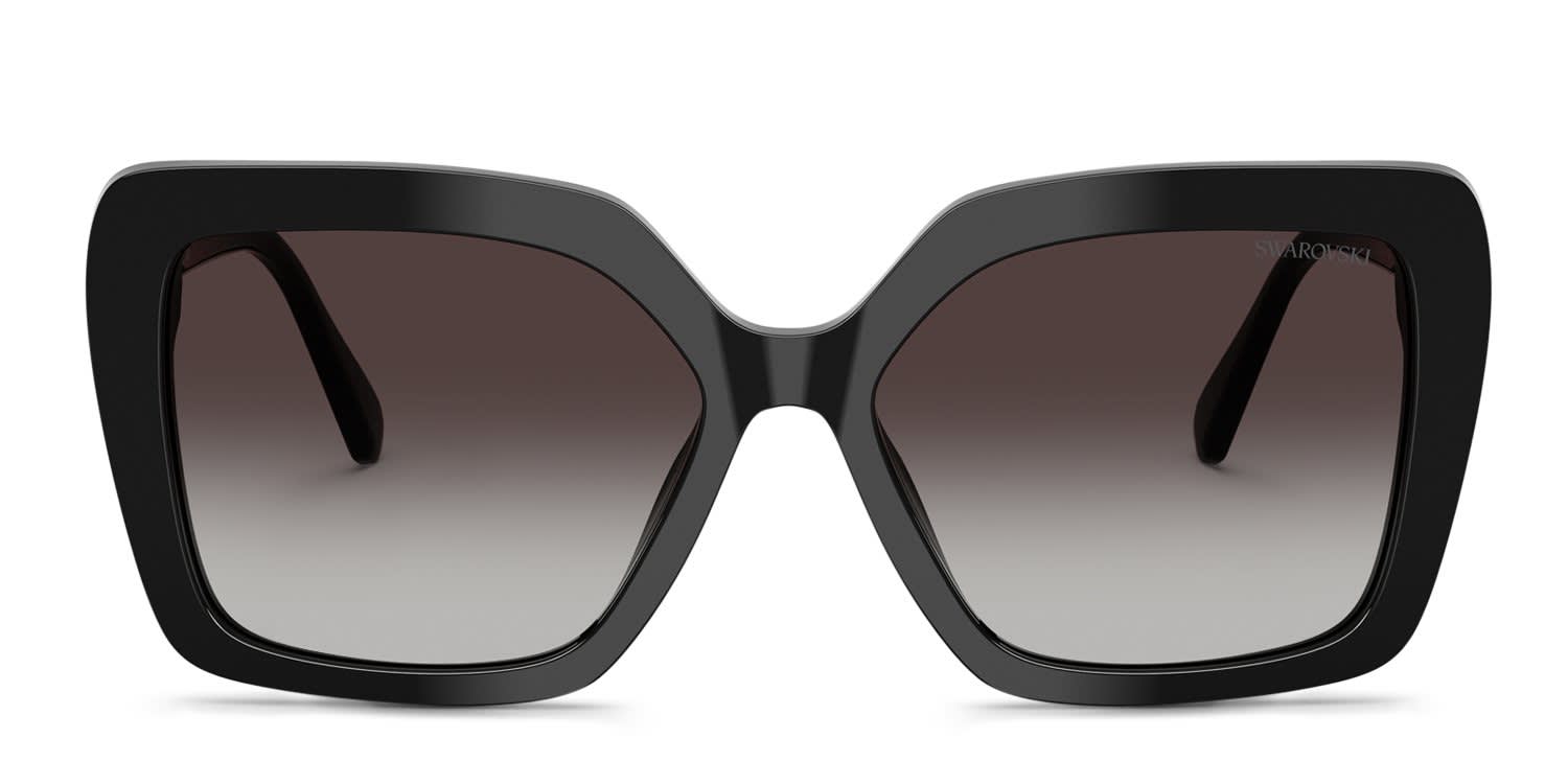 Swarovski SK6049 Black, Gray glasses - Black / Gray - Frontal View
