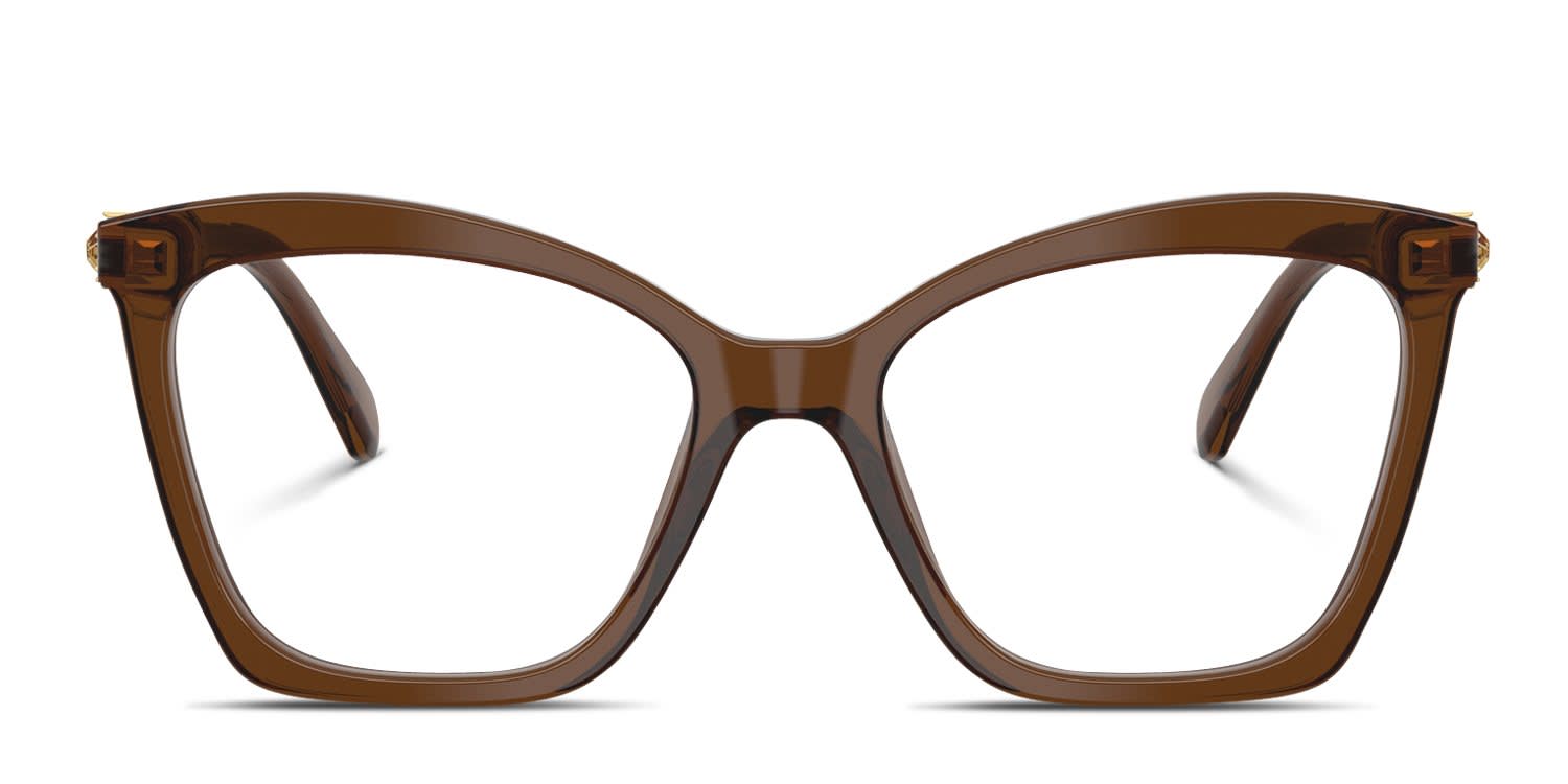 Swarovski SK2053 clear , brown frame