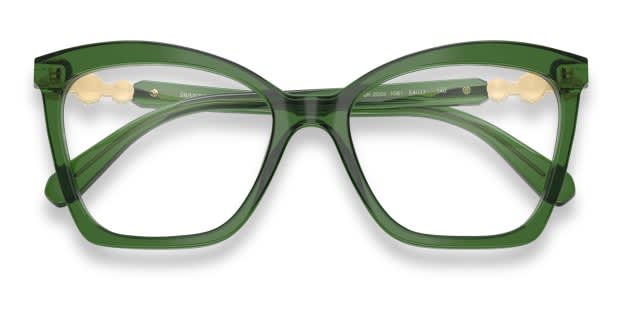 Swarovski SK2053 white , green frame