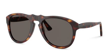 Persol PO0649NE Tortoise, Gray glasses - Tortoise / Gray - Angle View