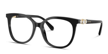 Swarovski SK2055 Black glasses - Black - Angle View